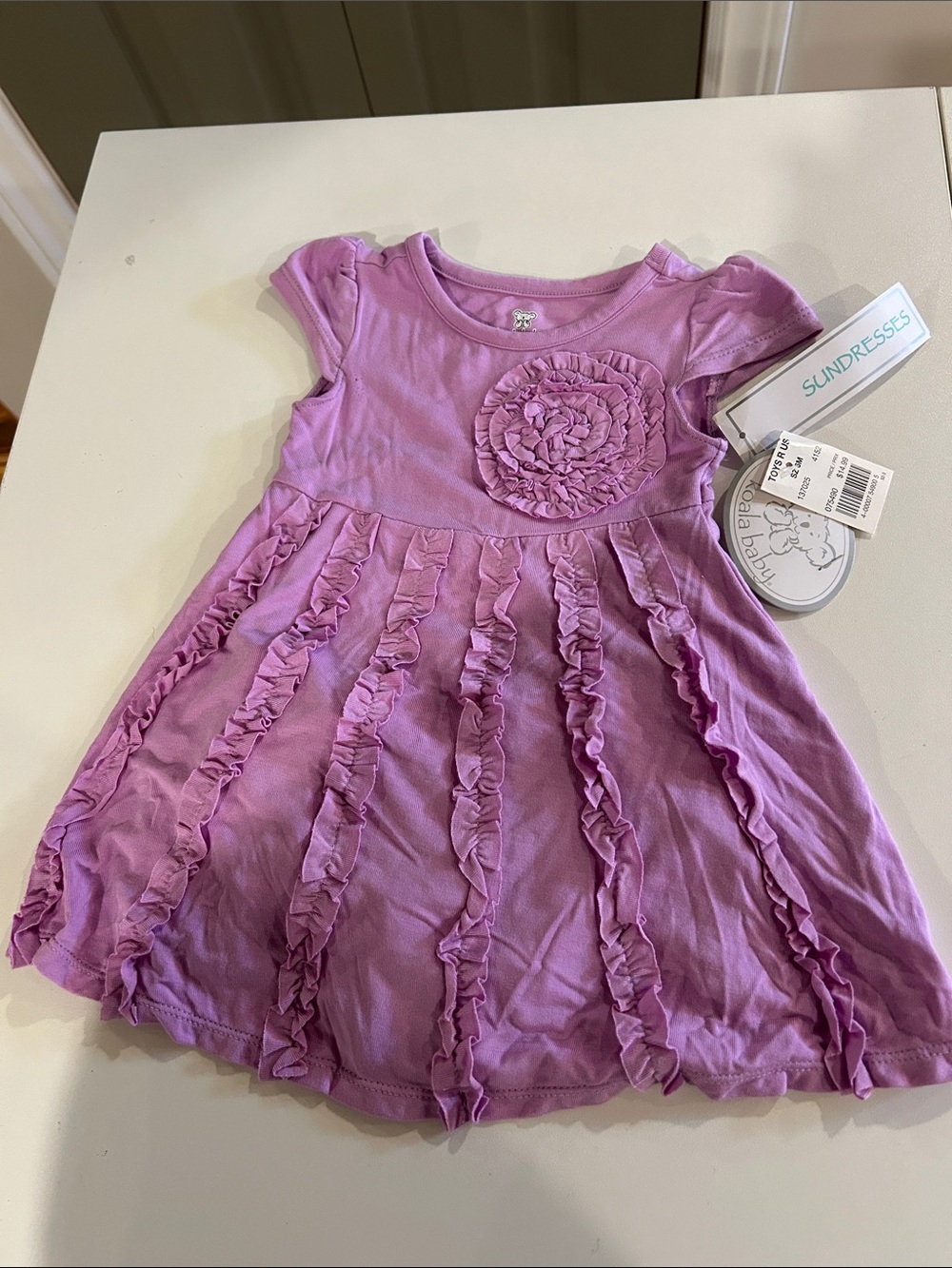 Koala Kids Lavender Ruffle Sundress